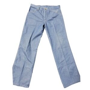 Wrangler Rugged Wear Western Men Blue Denim Dark Wash 36X30 Cowboy Jeans BootCut